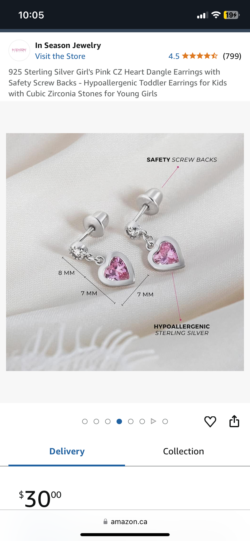 Heart earrings