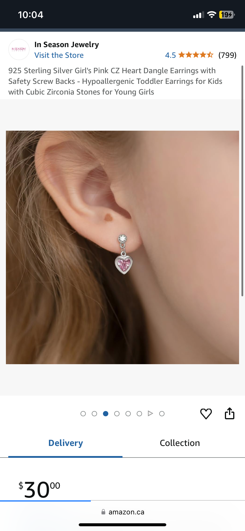 Heart earrings