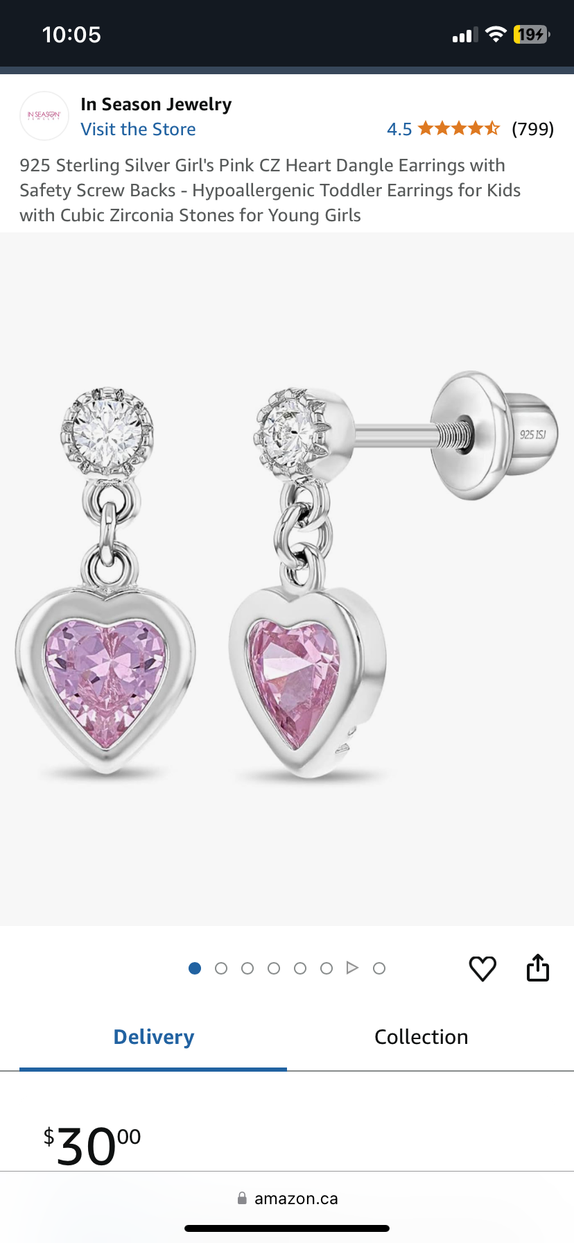 Heart earrings